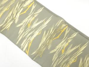 アンティーク　抽象笠松模様織り出し袋帯（材料）